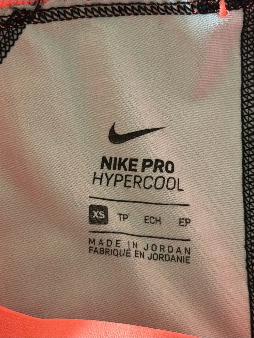 Nike Pro Hypercool Women’s Workout Leggings | XS | Black & Pink